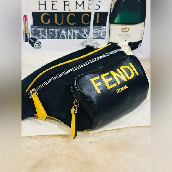 🔥 FENDI BELTBAG BUMBAG CROSSBODY BAG w/ Dust Bag Size W 11” X H 5.5” - Picture 5 of 17